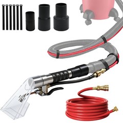 25FT Universal Shop Vac Extractor Hose Kit Adapter Wet-Dry Carpet UpholsteryAuto