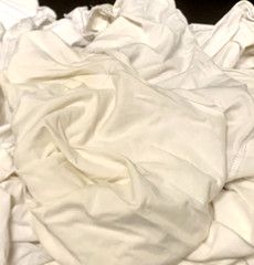 White Knit T-Shirt 100% Cotton Cleaning Rags 50 lbs. Bag – Multipurpose Cleaning