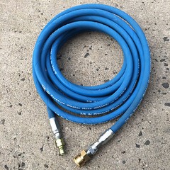 25ft 3/8″ 4000PSI Blue Non-Marking Pressure Washer Hose w/ QC fittings (New)
