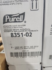 PURELL 8351-02 1200 mL Advanced Hand Sanitizer Foam – Fragrance Free (2CT) New