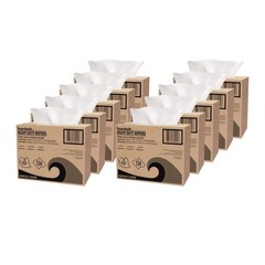 Boardwalk HS1260W 1-Ply Hydrospun Wipers – White (126/Box, 10 Boxes/Carton) New