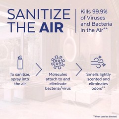 LYSOL Brand 19200-99394 10 oz Can Air Sanitizer Spray – Light Breeze (6/CT) New