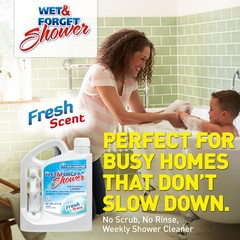 Wet & Forget Shower Cleaner Spray 64 Fl Oz (Pack of 1), Fresh Scent
