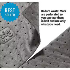 PIG Absorbent Mat Heavy Duty Oil Spill Pad Polypropylene Industrial Shop Mat