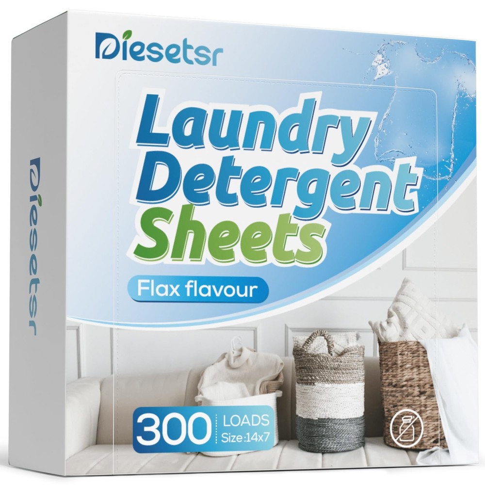 Diesetsr Laundry Detergent Sheets 150 150 Count (Pack of 1), Flax flavour