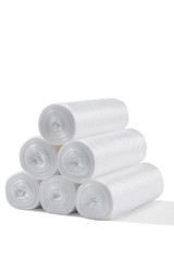 TYPLASTICS 40-45 Gallon Clear Trash Can Liners 40″x48″ – High Density Garbage Ba