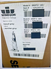 WINDSOR SRXP12 Sensor XP12 Commercial Vacuum 120V, Gray 1.012-611.0 NEW SEALED