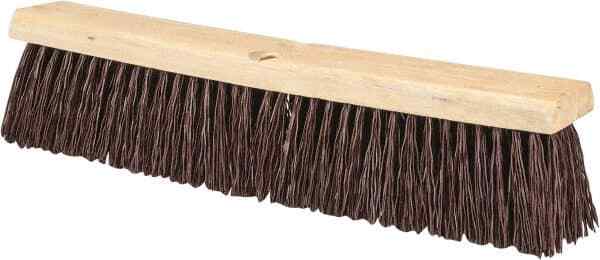PRO SOURCE Heavy Duty Rough-Surface Push Broom Head: Threaded Block, 18″ Wide
