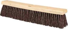PRO SOURCE Heavy Duty Rough-Surface Push Broom Head: Threaded Block, 18″ Wide