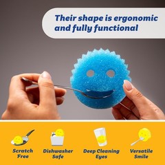 Scrub Daddy Scratch-Free Multipurpose Kitchen Sponges – Bulk Dish Sponges For