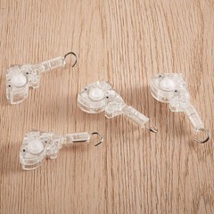 4 Pieces Blind Wand Tilter Control for 1 Inch Mini 1 Inch, Transparent