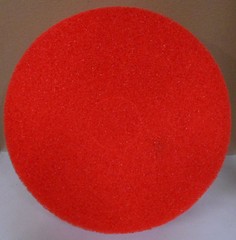 Lot of 5 15″ Light Floor Buffing, Cleaning & Polishing Pads, Red – PDLC03015