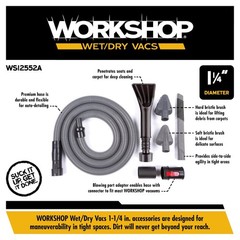 WORKSHOP Wet/Dry Vacs Shop Vacuum Accessories WS12552A Premium Auto Cleaning …