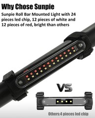 Sunpie Red Dome Light For Utv Sxs Interior Wireless Lighting Compatible Utv