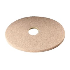 3M Floor Buffing Pad Tan 20″ dia x 1″ Non-Woven PES Fiber | 5/Case