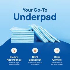 Chucks Pads Disposable [100-Pack] Adult Incontinence 23″ x 36″, Blue