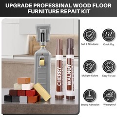 Vinyl Floor Repair Kit with Heat Pen – 11 Colors Laminate Wood 11
