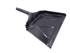 Boardwalk 04212EA Metal Dust Pan 12″ Wide Black Steel Dustpan 2″ Handle NEW