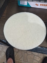 Two 12” Floor Polishing Pads -white & Black One Each