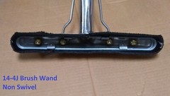 14″ 4-JET S-BEND Hard Surface Tile & Grout Cleaning BRUSH WAND Floor Scrubber