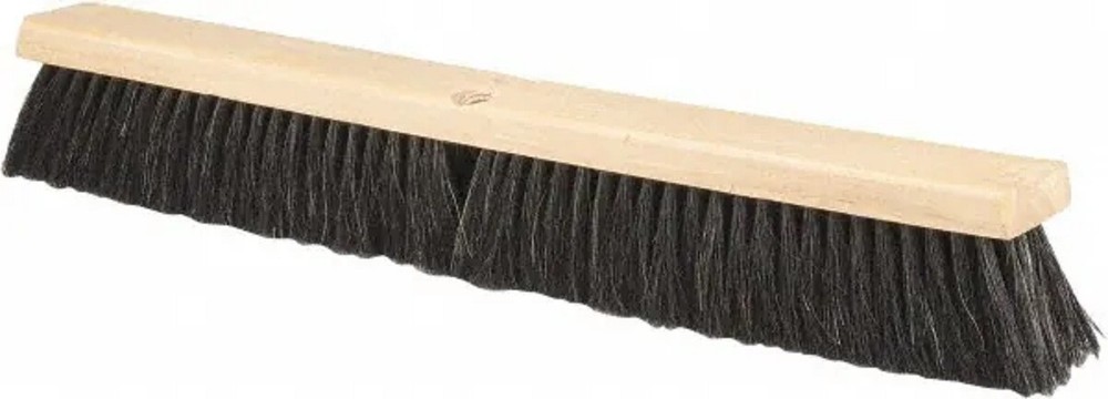 PRO-SOURCE 24″ Wide Horsehair Push Broom 3″ Bristle Length, Handle Not Incl