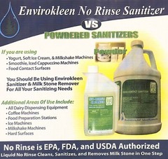 4 Quarts ENVIROKLEEN No-Rinse Sanitizer & Milkstone Remover – Makes 512 Gallons!