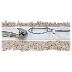 Genuine Joe GJO54101_35 Dust Mop 24″ Cotton Head 60″ Handle
