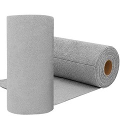 Niurewan 75 Pack Microfiber Cleaning Cloth Roll,Reusable 10×10 inches, Grey