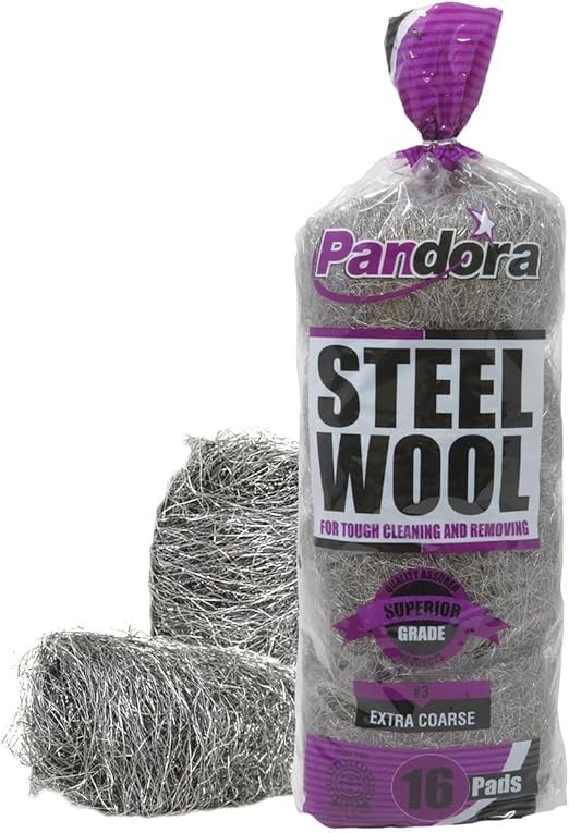 16 Pads Steel Wool Grade Finest for Tough Cleaning And Removing