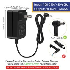 KIRI-TEK 30.45V Vacuum Charger 1.1Ah Cordless Cleaner Adapter Black