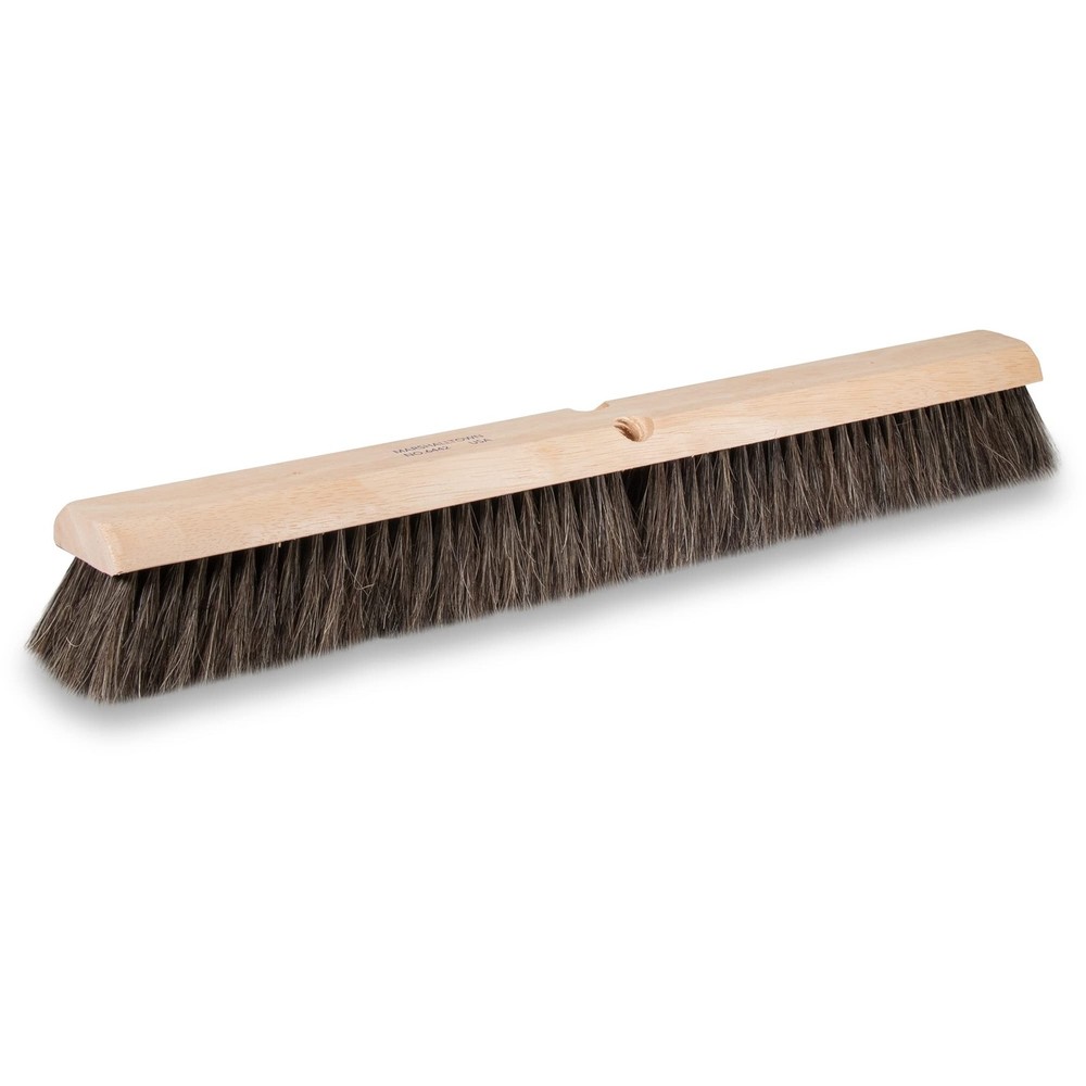 Marshalltown Wide Block Horsehair Broom Concrete 24 Inch Natural Horsehair Wide