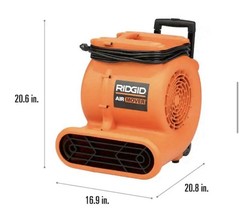 RIDGID 1625 CFM 3-Speed Portable Blower Fan Air Mover with Collapsible Handle
