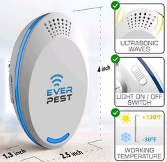 Ultrasonic Pest Repeller (2-Pack) Plug in Flea Rat Roach Mosquito…