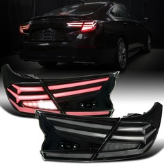 2018-2022 Honda Accord Sedan LED Tail Lights Seq Turn Animated Black Smoke