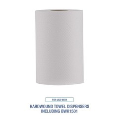 Boardwalk NonPerforated 1-Ply 8″ x 350′ Hardwound Paper Towels – White (12/CT)