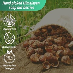 Cure Wid Pure Cure Pure Organic Soap Nuts Deseeded 1Lb/450G 1 Wash Bag Approx