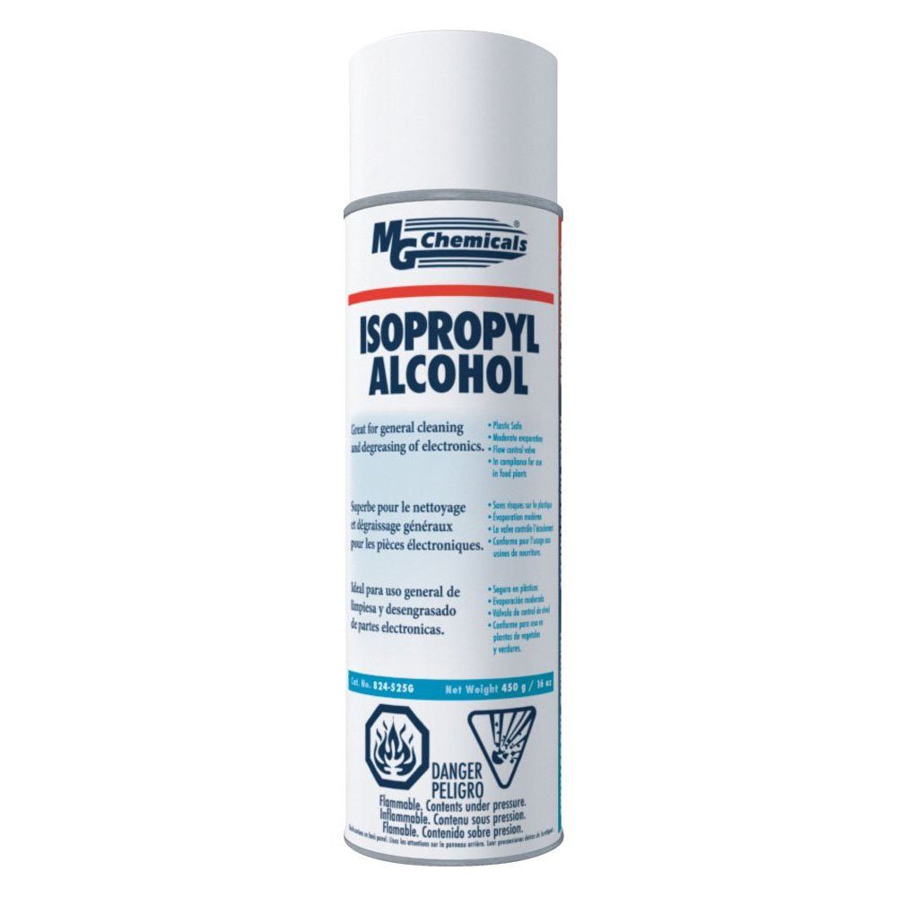 MG Chemicals 824-450G 99.9% Isopropyl Alcohol Liquid Cleaner 16oz Aerosol NEW!!!