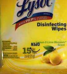 Lysol Wipes Travel Pack 1ea 15ct Pk Lemon & Lime Scent-Kills 99% Germs-SHIP 24HR