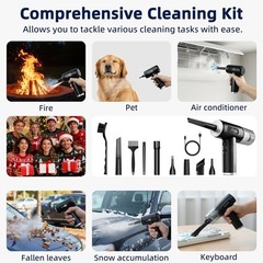 Compressed Air Duster Vacuum Cleaner-100000RPM 4-in-1 -3 Gear Adjustable (New)
