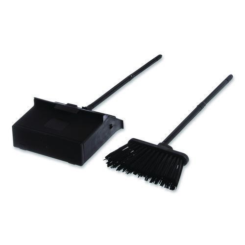 Carlisle Duo-Pan Upright Dust Pan and Broom, 11.8 x 36, 24.5″ Handle, Plastic