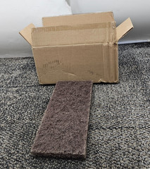 (QTY 10) Boardwalk BWK 403: 4-5/8 inch x 10 inch Brown Heavy Duty Utility Pad
