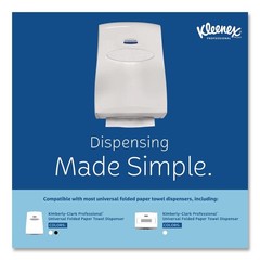 Kleenex 01890 9.2 in. x 9.4 in. 1-Ply Multi-Fold Paper Towels – WT (2400/CT) New
