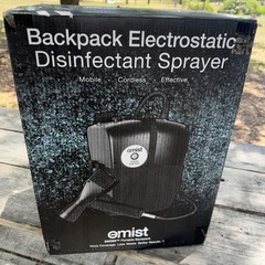 EMist EM360 Electrostatic Cordless Backpack Disinfectant Sprayer – 1 Gal *NEW*