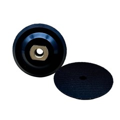 4Inch Rubber Backer Pad/Hook and Loop Backing Pad with Arbor 5/8″-11 for Grinder