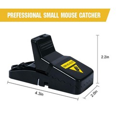 20 Pack Mouse Traps Indoor for Home,Mice 20, black-20PCS