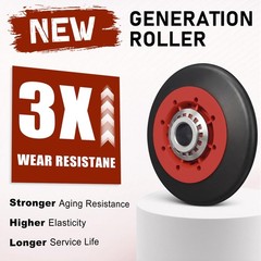 [Upgraded 5-Wheel] 4392067 Dryer Repair Kit & W10837240 Idler 27 inches