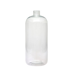Empty Plastic Liter Bottle (1,000 mL bottle) with 28/410 Pump Top, Case of 108