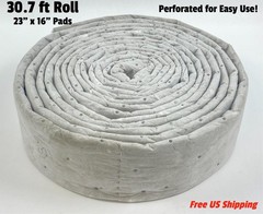 3M Maintenance Sorbent Folded Roll 23 x 16 in Total Length 30.7 ft Perforated