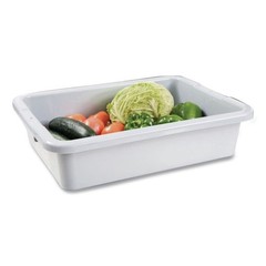 Rubbermaid Commercial 3349GRA 20″ x 15″ x 5″ Bus/Utility Tote – GRY New