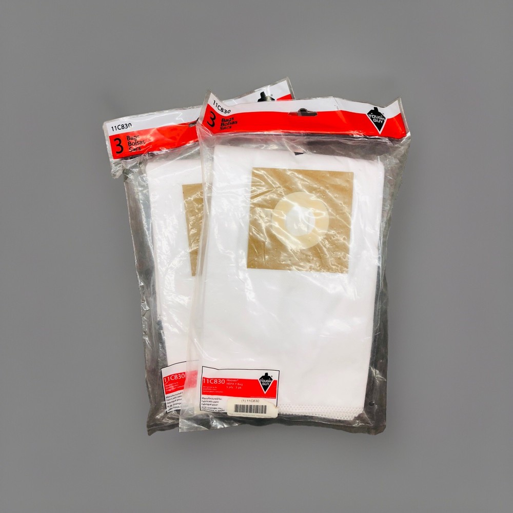 Tough Guy 11C830 Hoover Hepa Y Bag Vacuum Bag 5 Ply Filter Bag 5 Pack